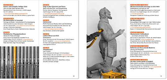 Evangelische Kirche in Stuttgart – Flyer zum Jubiläumsjahr 500 Jahre Reformation