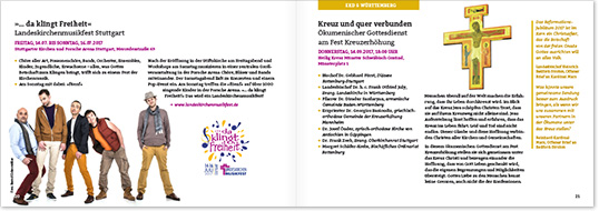 Evangelische Landeskirche in Württemberg – Veranstaltungen in Württemberg zum Jubiläumsjahr 500 Jahre Reformation, Layout Gesamtprogramm
