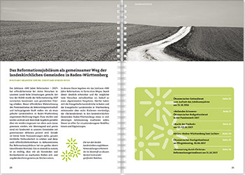 Evangelische Landeskirche in Württemberg – Layout Ideenheft zum Reformationsjubiläum 500 Jahre Reformation