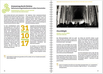 Evangelische Landeskirche in Württemberg – Layout Ideenheft zum Reformationsjubiläum 500 Jahre Reformation