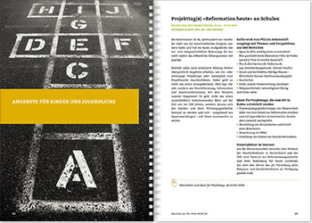 Evangelische Landeskirche in Württemberg – Layout Ideenheft zum Reformationsjubiläum 500 Jahre Reformation