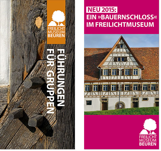 Freilichtmuseum Beuren, Broschüre »Angebote für Gruppen«, Karte »Ein Bauernschloss im Freilichtmuseum«