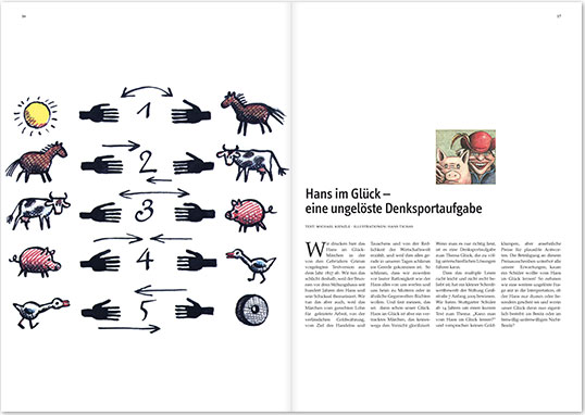 Stiftung Geißstraße 7, Stuttgart, Layout Doppelseite Jahresbericht