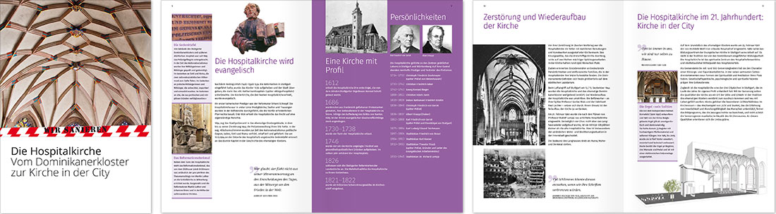 Hospitalhof Stuttgart, Evangelisches Bildungszentrum, Broschüre zur Sanierung der Hospitalkirche Stuttgart